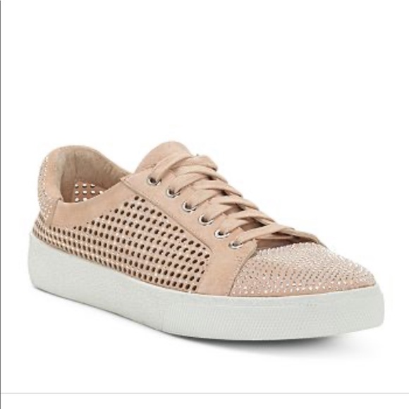 Vince Camuto Shoes - VINCE CAMUTO Chenta Embellished Leather Sneakers